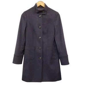 Brooks Brothers Wool Alpaca Blend Stand Collar Coat Size 0 D4 Used - Picture 1 of 6