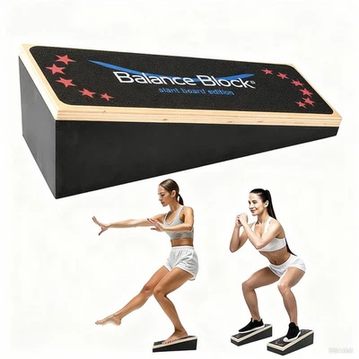 Tabla inclinada 2 en 1 bloques de equilibrio 2 piezas para terapia de estiramiento de pantorrilla tobillo Foto 1 de 4