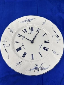 Villeroy & Boch Vieux Luxembourg Porcelain Dinner Plate Wall Clock, 10.25 Inches - Picture 1 of 7