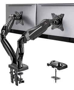 Dual Monitor Stand Full Adjustable Monitor Desk Mount Swivel 13-32 4.4-19.8lb G3 - Picture 1 of 10