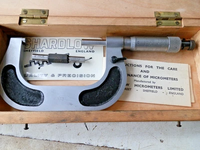 Shardlow 2" to 3" micrometer with 2" setting piece - Image 1 of 3