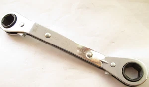 SK S-K Tools Metric Offset Ratcheting Ratchet Box End Wrench 13 and 14mm. GREAT! - Bild 1 von 3