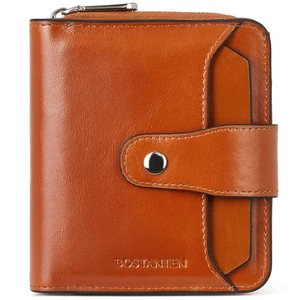 Leder Brieftaschen für Frauen RFID Schutz Reißverschluss Tasche Kleine Doppelfaltung Geldbörse Auto... - Bild 1 von 7