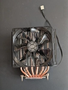 Cooler Master Black CPU Air Cooling Radiator with 12 Cooling Pipes & 120mm fan - Zdjęcie 1 z 6