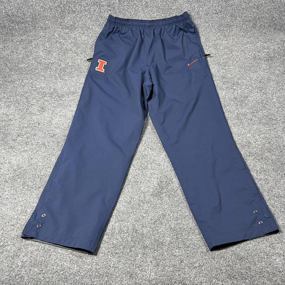 Pantalones Illinois Fighting Illini para Hombres XL Azul Naranja NCAA Baloncesto Calentamiento Nike Foto 1 de 4