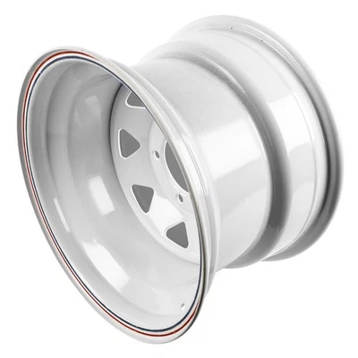 Cragar Wheel Nomad I Steel White 15"x10" 5x5.5" Bolt Circle Set of 2 - Image 1 of 4
