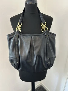Bolso de Mano Hobo Coach M1375-F20812 Alexandra Cuero Negro Latón - Imagen 1 de 7