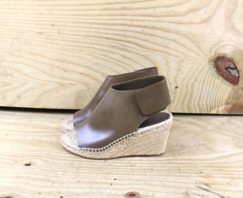 Celine espadrillas scarpe slip on in pelle marrone 36 fibbia Spagna