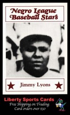 1986 Fritsch Negro League Baseball Stars #114 Jimmie Lyons Indianapolis ABCs