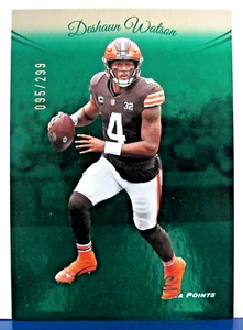 🏈 2024 Prestige DESHAUN WATSON Green Foil Parallel  #095/299 - Picture 1 of 3