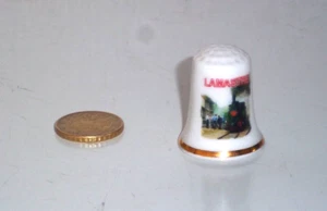 DE A COUDRE DE COLLECTION - THIMBLE - DECOR : LAMASTRE - LOCOMOTIVE MALLET - Picture 1 of 1