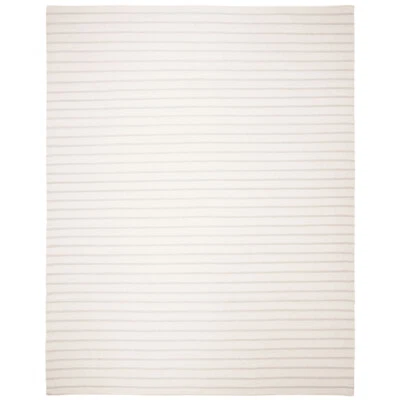 SAFAVIEH Dhurries Collection DHU313D Handwoven White Rug - Image 1 of 4