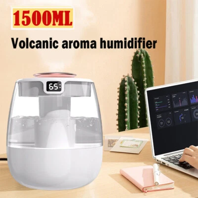 1500ML Humidifiers for Bedroom Large Room Office Cool Mist Air Humidifier 1.2Gal - Image 1 of 4