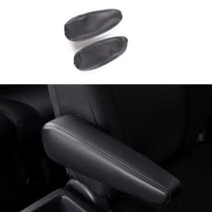 2X black Leather Seat Armrest Cover Trim  For Toyota FJ Cruiser 2007-2012 - Picture 1 of 4