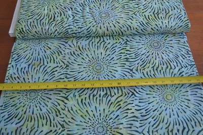 By 1/2 Yd, Greens & Blues Batik Quilt Cotton, Moda/Tidepool Batiks/4308 11, B327 - Image 1 of 4