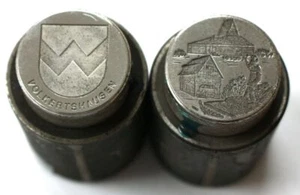 Historischer Prägestempel Arzfeld Wappen Taler Münze Medaille Nr.2027-116 - Bild 1 von 1