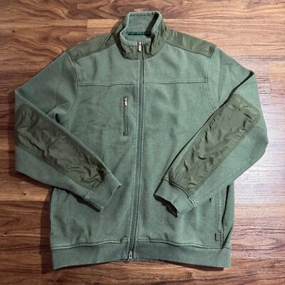 Chaqueta Bobby Jones Cremallera Completa Cuello Simulado Para Hombres Talla L Verde Algodón Golf Informal Exterior Foto 1 de 4