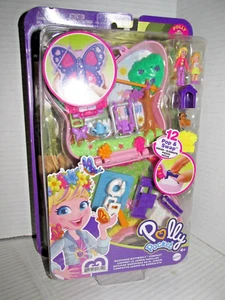Polly Pocket Backyard Butterfly Compact Pieces Playset New Big Pop World Mattel - Picture 1 of 4