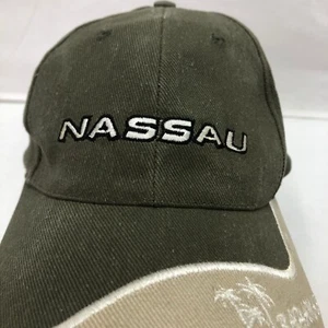 NASSAU BAHAMAS BORDADO LOGO HOMBRE VERDE AJUSTABLE CORREA GORRA SOMBRERO - Imagen 1 de 9