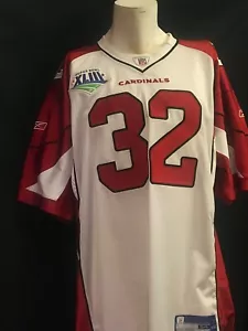 Edgerrin James Arizona Cardinals #32 Authentic On-Field Super Bowl Jersey - Picture 1 of 4