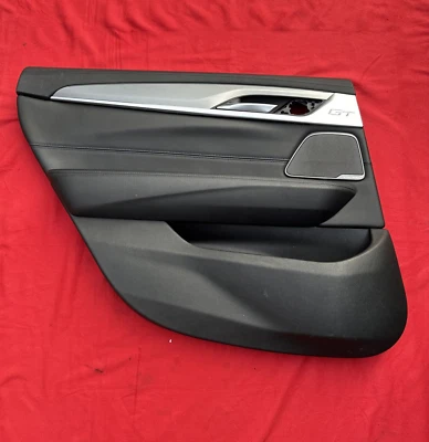 BMW 6 Series GT Gran Turismo G32 Rear Left Door Card Panel Black RHD - Image 1 of 4