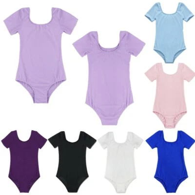DE Mädchen Kinder Turnanzug Ballett Body Gymnastikanzug Trikot Turnbody Leotard - Bild 1 von 2