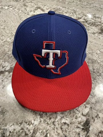 Texas Rangers New Era 59FIFTY Performance Fitted Hat Sz 7 1/4 Cover