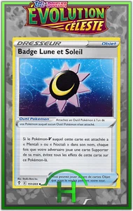 Badge Lune et Soleil - EB07:Évolution Céleste - 151/203 - Carte Pokemon FR Neuve - Picture 1 of 1