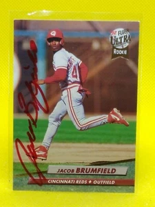 Jacob Brumfield 1992 Ultra #481 PERSONAL AUTOGRAPH - Bild 1 von 1