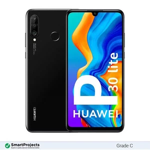 Huawei P30 Lite Negro Pavo Negro 128GB Grado C - Desbloqueado Smartphone - Imagen 1 de 8