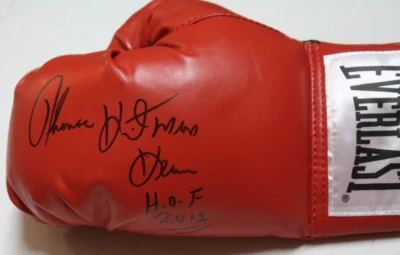 THOMAS HITMAN HEARNS SIGNED EVERLAST BOXING HOF 2012 LEFT HAND JSA WITNESS - Image 1 of 2
