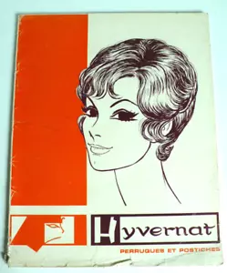 HYVERNAT COIFFFURE PERRUQUES POSTICHES 32 x 26 cm BON ÉTAT 21 PLANCHES ANNÉES50 - Picture 1 of 4