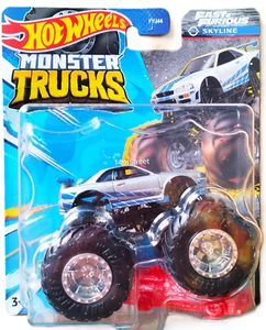 2024 HOT WHEELS MONSTER TRUCKS 1:64 FAST & FURIOUS - NISSAN SKYLINE (BNR34) - Picture 1 of 1