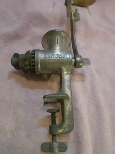 Universal Meat Grinder Hand Crank Table Mount with 3 Blades - Picture 1 of 6