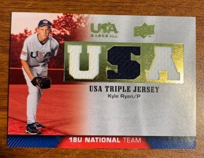 2009-10 Upper Deck USA Baseball 18U National Team Jerseys #KR Kyle Ryan - Image 1 of 2