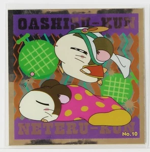 Hamtaro Mini Foil Seal Sticker No.10 Omar Snoozer Hamster Japanese Character - Picture 1 of 4