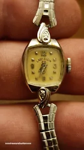 23 Juwel LADYELGIN - 10K WEISSGOLD - Vintage - DIAMANTEN - LÄUFT GUT - Bild 1 von 16