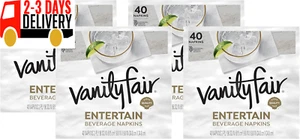 Entertain Paper Napkins, 40 Disposable Beverage and Cocktail Napkins (Pack of 4) - Picture 1 of 9