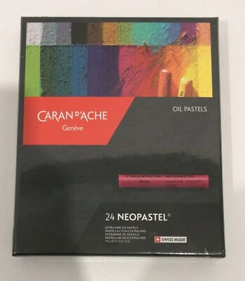 Caran D'ache Neopastel Oil Pastels - Set of 24 -new, (A4)