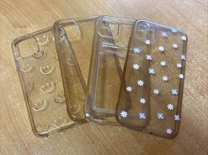 iPhone 11 - Mobile Phone Gel Cases x4 - Various Designs - Used ⭐️GOOD⭐️ - Zdjęcie 1 z 5