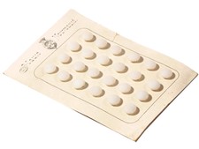 Card (24) 10mm Czech "Haute Nouveaute" opaline white dimi glass buttons