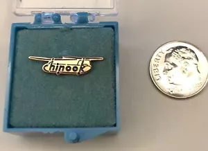 CTC 1/10th 10k Gold Chinook Boeing CH-47 Helicopter Pin Vintage U.S. Army button - Picture 1 of 13