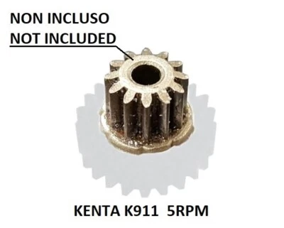 Ingranaggio gear in nylon per motoriduttore stufa a pellet Kenta K911 5 rpm - Immagine 1 di 4