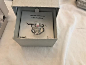 GENUINE GEMSTONE IN STERLING SILVER RING. - Picture 1 of 4