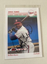 1991 Line Drive Greg Stubbs Autograph Card 