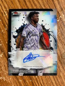 2024 Topps Finest MLS Kwadwo Opoku Auto Refractor - Picture 1 of 2
