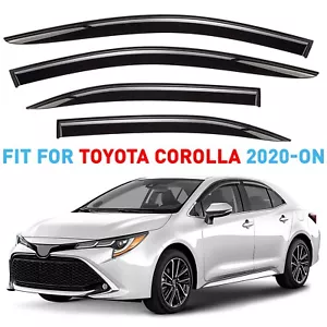 Rain Guards Vent Visors Shade for 2020-2025 Toyota Corolla Sedan - Picture 1 of 8
