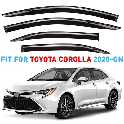 Protectores de lluvia viseras de ventilación para Toyota Corolla 2020-2025 sedán Foto 1 de 4