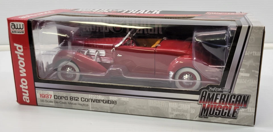 ERTL American Muscle 1937 Cord 812 Convertible 1 18 Cherry Red