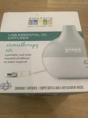 Aceite esencial puro Aura Cacia difusor USB aromaterapia aire Foto 1 de 4